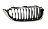 BMW 4 Series Cabriolet 2014-2017 Front Grille With Black Slats Chrome Surround Driver Side R