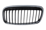 BMW 2 Series Active Tourer Hatchback 2014-2018 Front Grille With Black Slats & Chrome Surround (Sport Models) Passenger Side L Black & Chrome