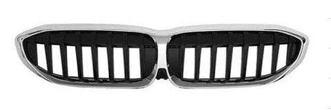 BMW 3 Series 4 Door Saloon 2019-2023 Front Grille (Fits Luxury Models Only) Chrome and Black 