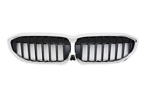 BMW 3 Series Estate 2019-2023 Front Grille Chrome and Gloss Black 