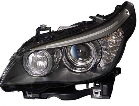 BMW 5 Series Saloon 2007-2010 Headlamp Bi-Xenon With Cornering Lamp Passenger Side L