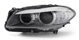 BMW 5 Series Saloon 2010-2013 Headlamp Xenon Type With LED Daytime Running Lamp Passenger Side L