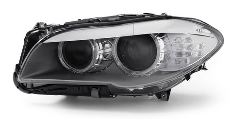 BMW 5 Series Saloon 2010-2013 Headlamp Xenon Type With LED Daytime Running Lamp Passenger Side L