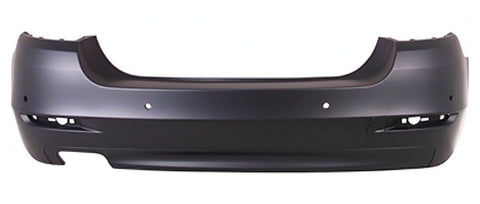 BMW 5 Series Saloon 2013-2017 Rear Bumper With Sensor Holes Double Exhaust Type (Fits SE Models Only) Primed