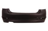 BMW 3 Series 4 Door Saloon 2012-2015 Rear Bumper No Sensor Holes With Twin Exhaust (Fits ED & ES & SE Models) Primed