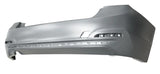 BMW 3 Series 4 Door Saloon 2015-2018 F30 LCI Rear Bumper No Sensor Holes Single Exhaust Type (Fits Sport Models Only) Primed