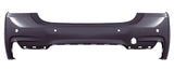 BMW 4 Series Cabriolet 2017-2021 Rear Bumper With 4 Sensor Holes (M-Sport Models Only) Primed