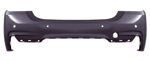 BMW 4 Series Cabriolet 2014-2017 Rear Bumper With 4 Sensor Holes (M-Sport Models Only) Primed
