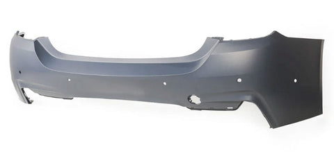 BMW 4 Series Coupe 2013-2017 F32 Rear Bumper With Sensor Holes With Park Assist Holes (Fits M-Sport Models Only) Primed