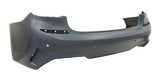 BMW 3 Series 4 Door Saloon 2019-2023 G20 Rear Bumper With Sensor Holes With Park Assist Holes (Fits M-Sport Models Only) Primed
