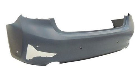 BMW 3 Series 4 Door Saloon 2019-2023 Rear Bumper With Sensor Holes With Park Assist Holes (Standard Models) Primed