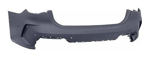 BMW 4 Series Coupe 2020-2024 G22 Rear Bumper With Sensor Holes With Park Assist Holes (Fits M-Sport Models Only) Primed