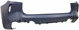 BMW X3 Estate 2021-2024 Rear Bumper Upper Section With 2 Sensor Holes No Park Assist Holes (Fits M-Sport Models Only) Primed