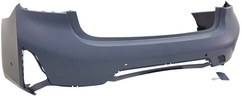 BMW 3 Series 4 Door Saloon 2023- G20 LCI Rear Bumper With 4 Sensor Holes (Fits M-Sport Models Only) Primed
