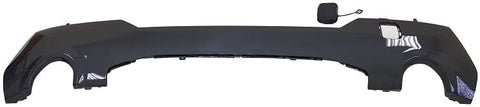 BMW 4 Series Cabriolet 2021-2024 G23 Rear Bumper Spoiler Single Pipe Double Exhaust (Fits M-Sport Models Only) Gloss Black