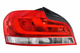 BMW 1 Series Cabriolet 2011-2013 Rear Lamp Not LED Type (Fits ES & Exclusive & SE & Sport Models) Red & White Passenger Side L