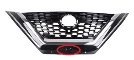 Nissan Qashqai Hatchback 2021-2024 Front Grille With Camera Hole (Fits Tekna+ Models Only) Chrome and Black