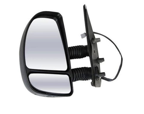 Citroen Relay Van 2002-2006 Door Mirror Manual Fold Electric Type Heated Long Arm Twin Glass With Black Cover Passenger Side L