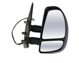 Citroen Relay Van 1999-2002 Door Mirror Manual Fold Electric Type Heated Long Arm Twin Glass With Black Cover Driver Side R