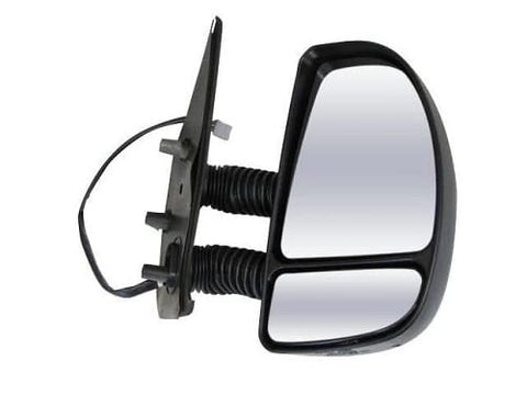 Citroen Relay Van 1999-2002 Door Mirror Manual Fold Electric Type Heated Long Arm Twin Glass With Black Cover Driver Side R
