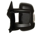 Fiat Ducato Van 2014-2017 Door Mirror Manual Exterior Adjust Type With Black Cover - No Temp Sensor (Short Arm) Passenger Side L