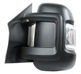 Peugeot Boxer Van 2014-2017 Door Mirror Manual Fold Electric Type Heated Short Arm With Blind Spot System With Amber Indicator With Black Cover Passenger Side L