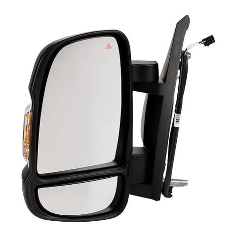 Peugeot Boxer Van 2017-2024 Door Mirror Manual Fold Electric Type Heated Short Arm With Blind Spot System With Amber Indicator With Black Cover Passenger Side L