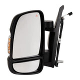 Citroen Relay Van 2014-2017 Door Mirror Manual Fold Electric Type Heated Short Arm With Blind Spot System With Amber Indicator With Black Cover Passenger Side L