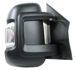 Citroen Relay Van 2014-2017 Door Mirror Manual Fold Electric Type Heated Short Arm With Blind Spot System With Amber Indicator With Black Cover Driver Side R