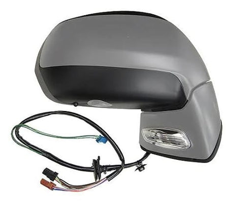 Citroen C4 Picasso 7 Seater 2010-2013 Door Mirror Power Fold Electric Type Heated With Foot Lamp With Indicator With Memory With Primed Cover Driver Side R