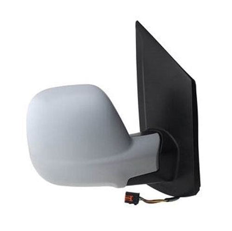 Peugeot Expert Van 2016-2024 Door Mirror Electric Heated Manual Fold No Blind Spot Primed Cover Driver Side R