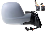 Toyota Proace City VAN 2019-2024 Door Mirror Manual Fold Electric Type Heated No Blind Spot System With Primed Cover Driver Side R