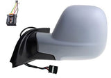 Toyota Proace City VAN 2019-2024 Door Mirror Power Fold Electric Type Heated With Blind Spot System No Camera Primed Cover Passenger Side L