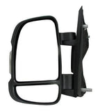 Citroen Relay Van 2024- Door Mirror Manual Fold Electric Type Heated Short Arm No Blind Spot System With Clear Indicator Passenger Side L