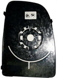 Fiat Ducato Van 2014-2017 Door Mirror Glass Heated Type - Upper Section (110mm Circular Base Plate) Passenger Side L