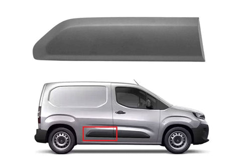 Toyota Proace City Van 2020-2024 Door Trim Rear Door Primed Driver Side R
