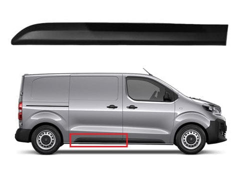 Toyota Proace Van 2016-2024 Door Trim 110cm (Fits Side Loading Door) Textured Driver Side R