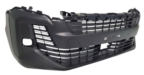 Peugeot Expert Van 2023- Front Bumper With Sensor Holes No Blind Spot Holes With Lamp Holes (With Template To Drill Holes) Textured
