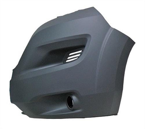 Fiat Ducato Van 2014-2017 Front Bumper Corner With Lamp Holes - Grey (No Wheel Arch Extension) Passenger Side L