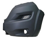 Fiat Ducato Van 2014-2017 Front Bumper Corner With Lamp Holes - Grey (With Wheel Arch Extension) Passenger Side L
