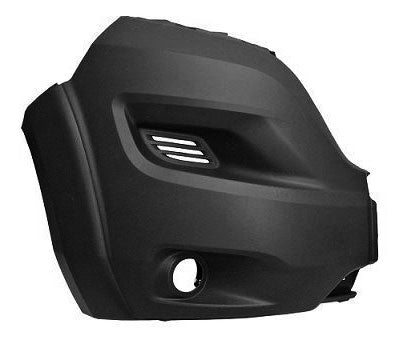 Peugeot Boxer Van 2014- Front Bumper Corner With Lamp Holes - Black (With Wheel Arch Extension - Only Fits 2017 onwards) Driver Side R