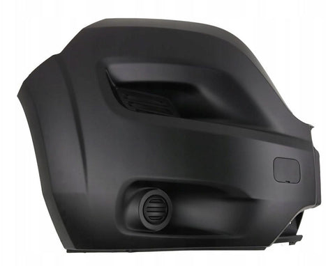 Peugeot Boxer Van 2017-2024 Front Bumper Corner No Lamp Hole No Arch Extensions With Integrated Fog Lamp Blank Black Driver Side R