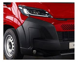 Citroen Relay Van 2024- Front Bumper Corner No Sensor Hole No Park Assist Hole No Lamp Hole No Wheel Arch Extension Textured Driver Side R