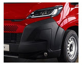 Fiat Ducato Van 2024- Front Bumper Corner With Sensor Hole With Park Assist Hole With Lamp Hole No Wheel Arch Extension Textured Passenger Side L