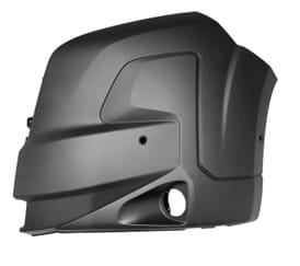 Fiat Ducato Van 2024- Front Bumper Corner With Sensor Hole With Park Assist Hole With Lamp Hole No Wheel Arch Extension Textured Passenger Side L
