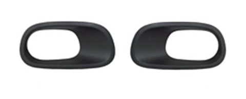 Citroen C3 5 Door Hatchback 2016-2020 Front Bumper Grille Outer Section With Lamp Hole 2 Piece Set Black
