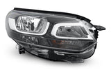 Citroen Spacetourer MPV 2016-2022 Headlamp Halogen Type Black Driver Side R