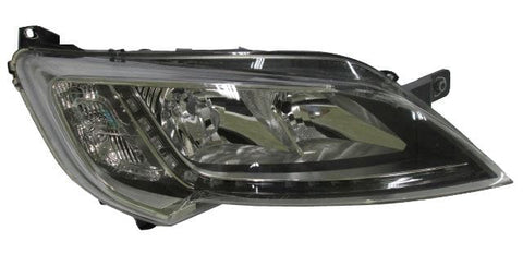 Fiat Ducato Van 2014-2017 Headlamp With LED Daytime Running Lamps Chrome Driver Side R