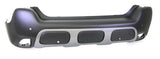 Citroen C3 Aircross Hatchback 2017-2021 Rear Bumper With Sensor Holes No Park Assist Holes With Grey Trim Primed