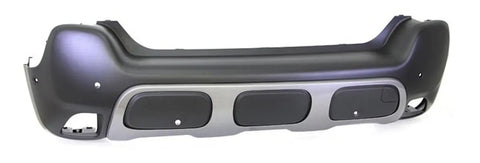 Citroen C3 Aircross Hatchback 2017-2021 Rear Bumper With Sensor Holes With Park Assist Holes With Grey Trim Primed